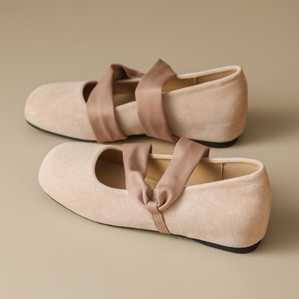 Ballet Flat Women - フラットメリージェーンシューズ インヒール ピンク バレエシューズ レディース 軽い履き心地
