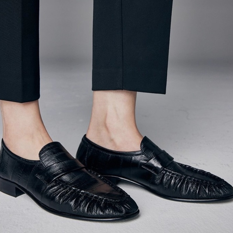Women Shoes Casual - 高級婦人靴新しい手作り本革ローファー女性のための絶妙な英国カジュアルシューズデザイナーシューズ Zapatos Mujer