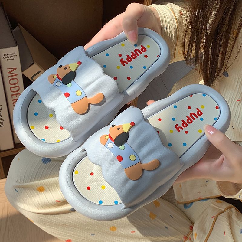Women'S Shoes For Flat Feet - 女性用漫画ホットドッグスリッパ - ソフトアンチスライド屋内/屋外サマーサンダル、かわいいカップルホームシューズ