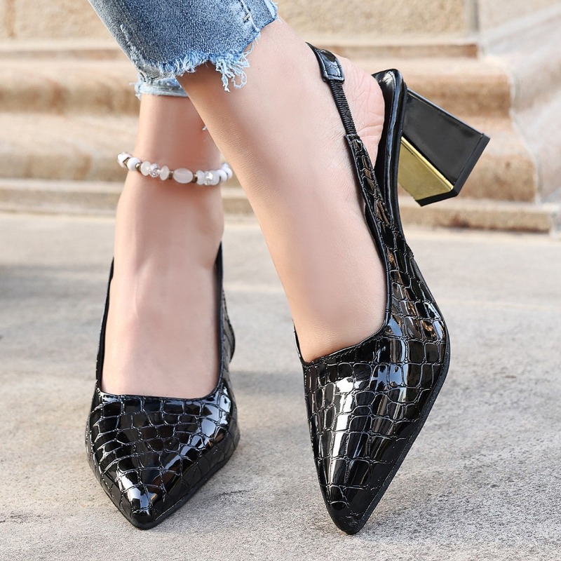 夏のハイヒールサンダル女性のセクシーな黒のトレンドドレスポン - Women Shoes Brands のレビューと価格