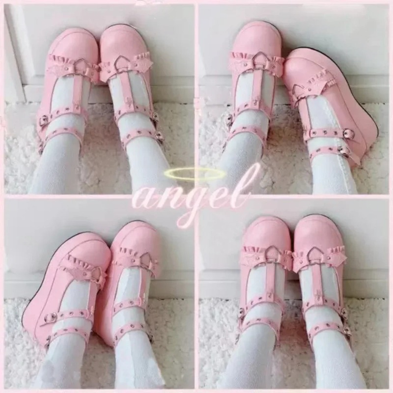 新しいスイートハートバックルウェッジメアリージェーンズ女性ピ - Women Shoes Casual のレビューと価格