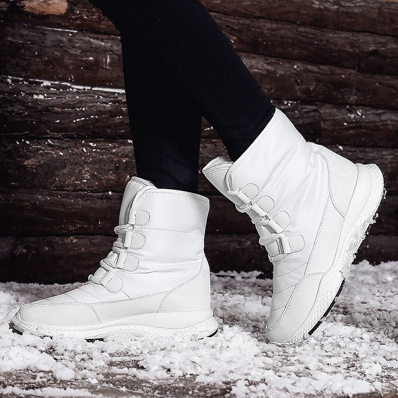 女性スノーブーツ冬暖かい豪華なミッドカーフブーツ女性のための - Women'S Shoes Hike のレビューと価格