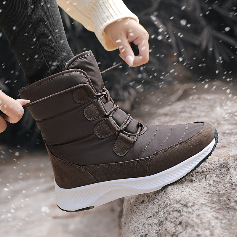 女性スノーブーツ冬暖かい豪華なミッドカーフブーツ女性のための - Women'S Shoes Hike のレビューと価格