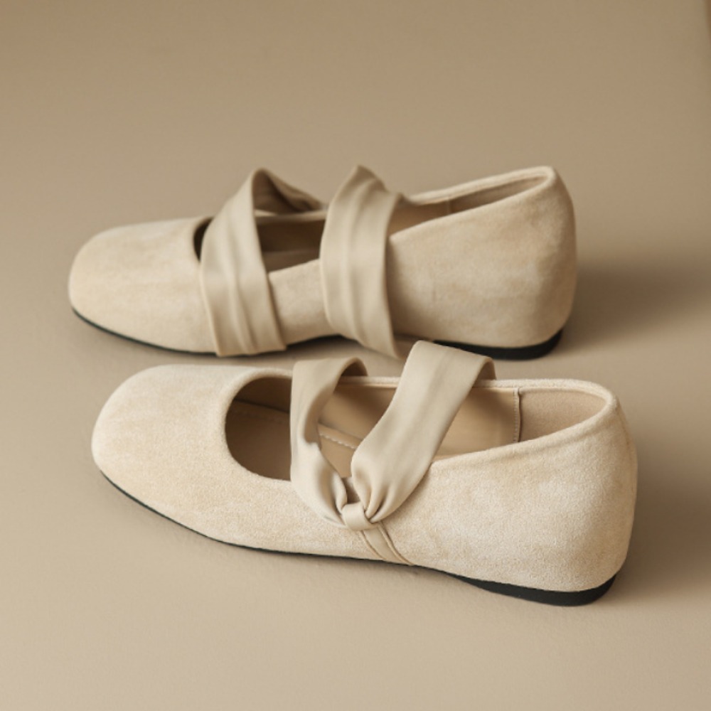 フラットメリージェーンシューズ インヒール ピンク バレエシ - Ballet Flat Women のレビューと価格