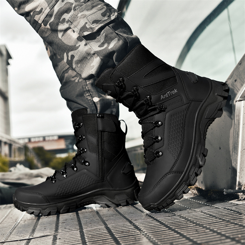 新しい男性戦術ブーツ狩猟ハイキング靴レースアップ砂漠ユニセッ - Women'S Shoes Hike のレビューと価格