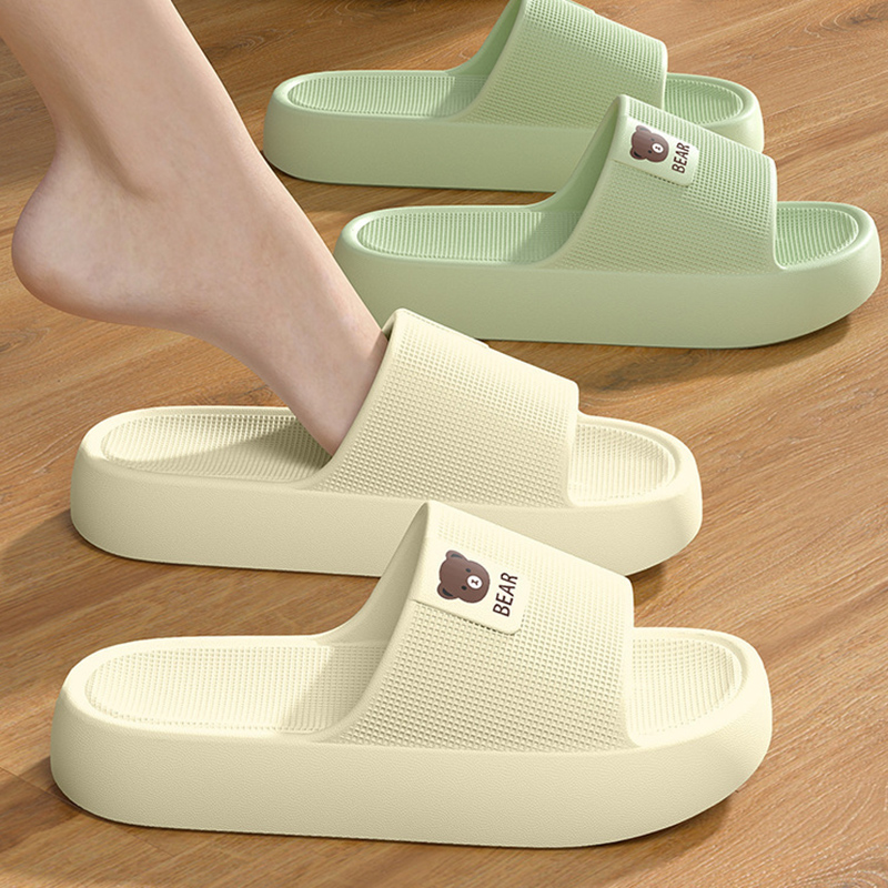 かわいいクマ柄厚底プラットフォームスリッパ レディース 快適 - Women'S Shoes Non Slip のレビューと価格