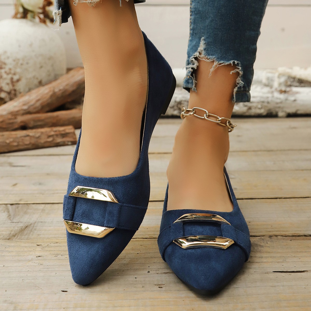 春と秋のエレガントなポインテッドセクシーローヒールカジュアル - Women Shoes Casual のレビューと価格