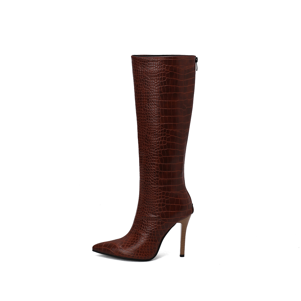 新冬ファッション ブラックレッド レディースニーハイブーツ  - Women'S Shoes In Size 12 のレビューと価格