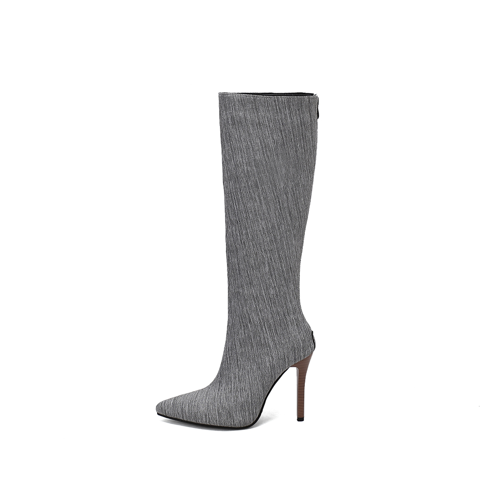 新冬ファッション ブラックレッド レディースニーハイブーツ  - Women'S Shoes In Size 12 のレビューと価格