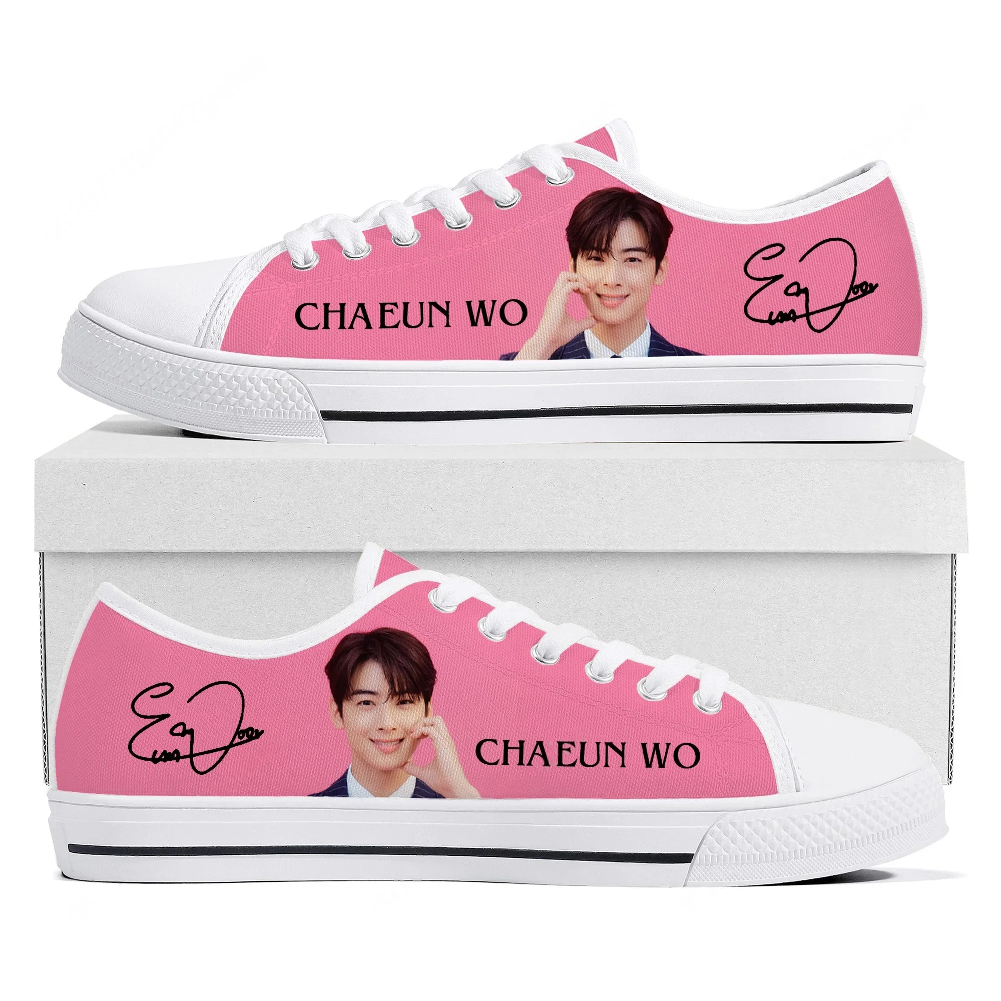 KPOP Cha EunWoo ロートップ軽量スニーカーメン - Women'S Shoes Hike のレビューと価格