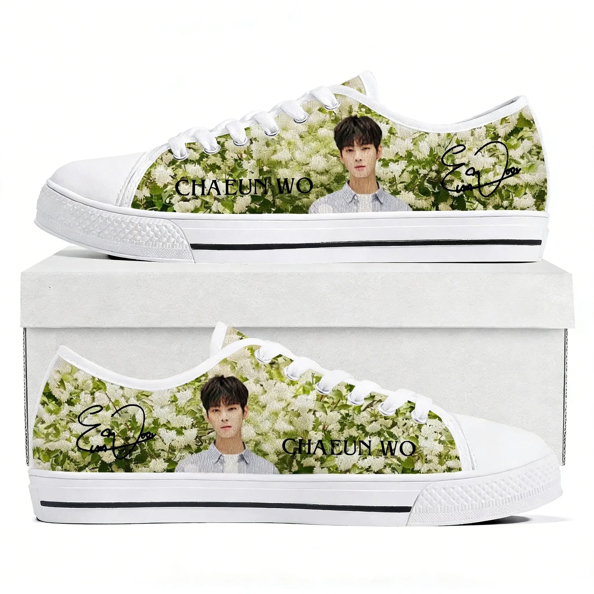 KPOP Cha EunWoo ロートップ軽量スニーカーメン - Women'S Shoes Hike のレビューと価格