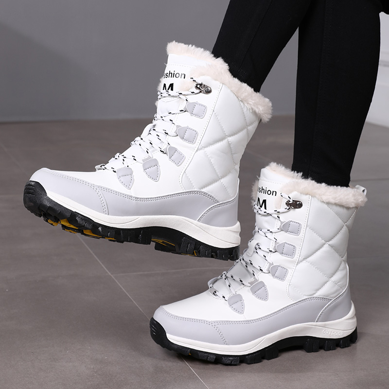 冬の女性のスノーブーツハイトップ防水アンクルブーツレディース - Women'S Shoes Hike のレビューと価格