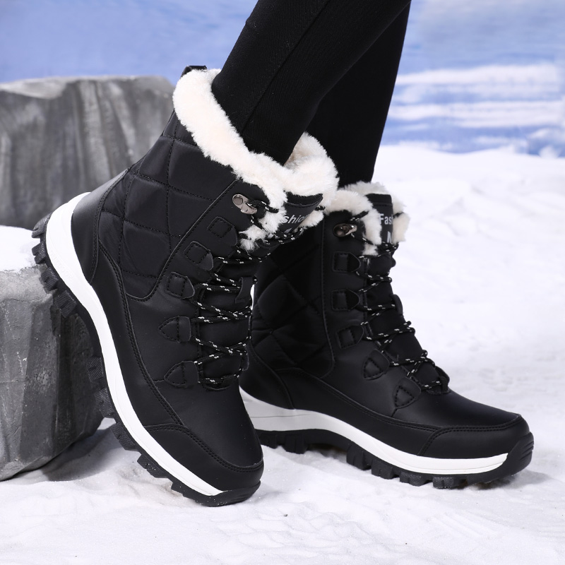 冬の女性のスノーブーツハイトップ防水アンクルブーツレディース - Women'S Shoes Hike のレビューと価格