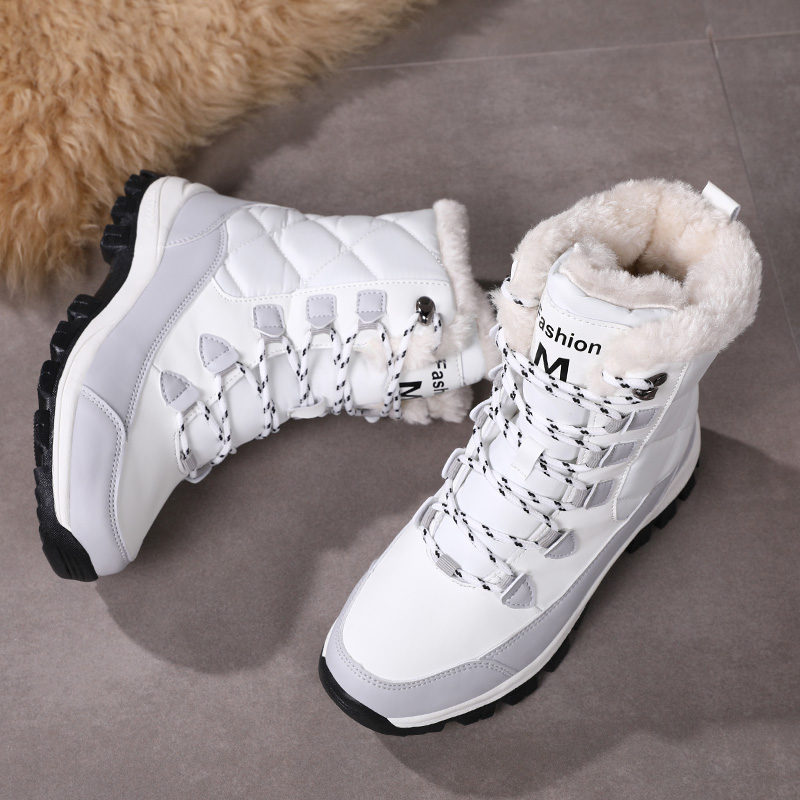 冬の女性のスノーブーツハイトップ防水アンクルブーツレディース - Women'S Shoes Hike のレビューと価格