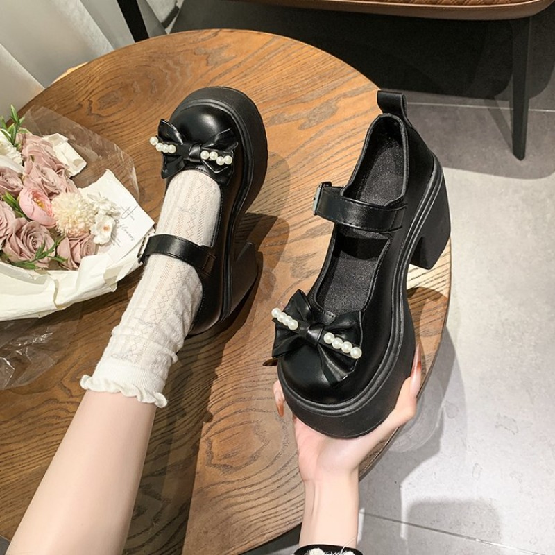2026 ロリータシューズ黒スーパーハイヒールメアリージェー - Women Shoes Casual のレビューと価格