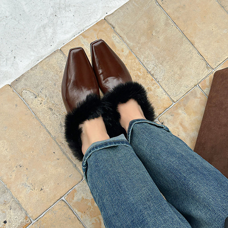 冬用プラッシュデザイナー暖かいフラットシューズ女性ファッショ - Women'S Shoes Non Slip のレビューと価格