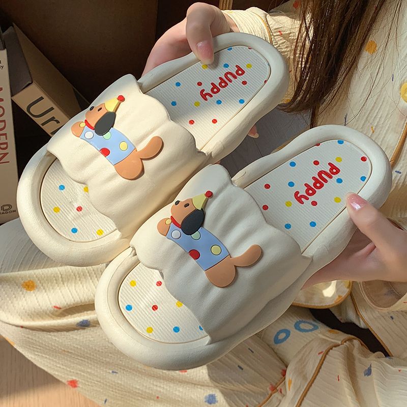 女性用漫画ホットドッグスリッパ - ソフトアンチスライド屋内 - Women'S Shoes For Flat Feet のレビューと価格