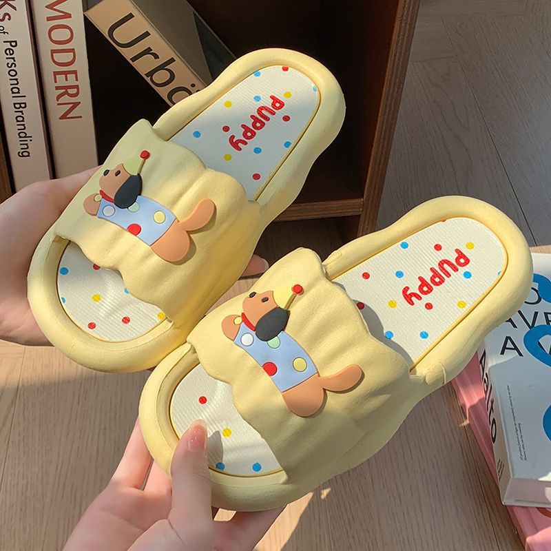女性用漫画ホットドッグスリッパ - ソフトアンチスライド屋内 - Women'S Shoes For Flat Feet のレビューと価格
