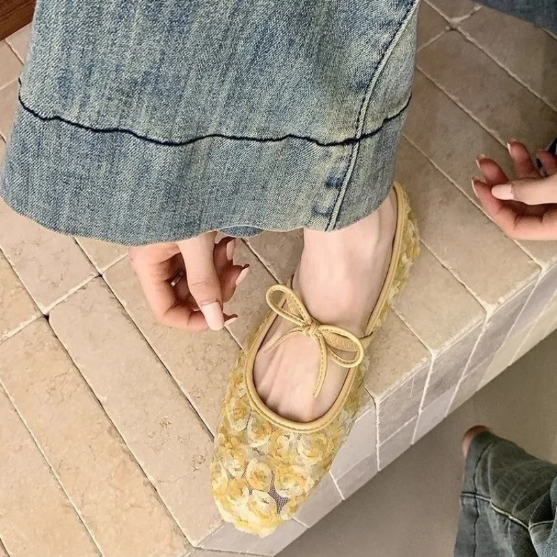 優しいニューチャイニーズローズメッシュメリージェーンシューズ - Women Shoes Casual のレビューと価格
