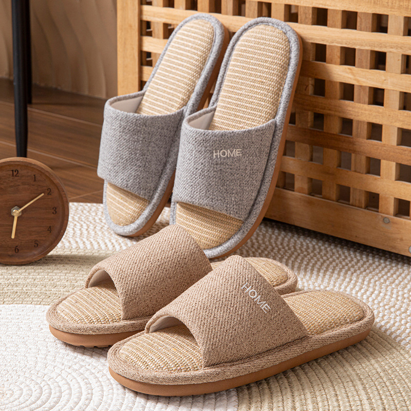 リネンプラットフォーム女性のスリッパハウス 2026 春夏デ - Women'S Shoes For Flat Feet のレビューと価格