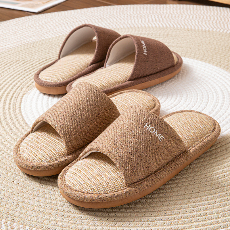 リネンプラットフォーム女性のスリッパハウス 2026 春夏デ - Women'S Shoes For Flat Feet のレビューと価格