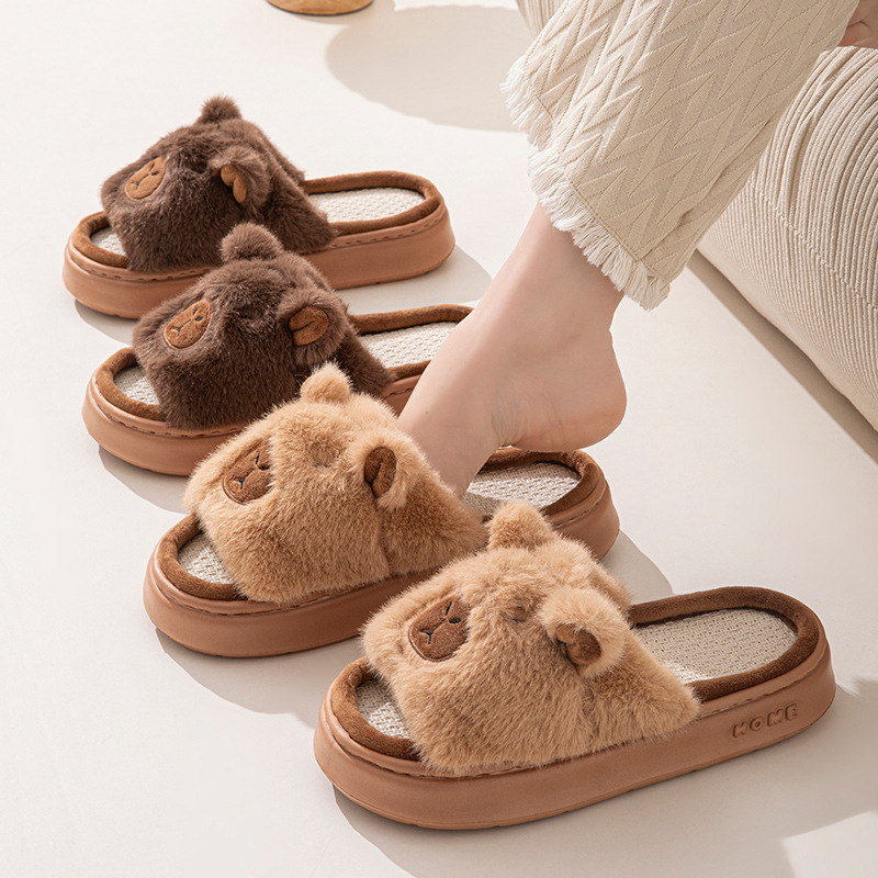 麻漫画女性のスリッパホームフラットカジュアル春夏高級デザイナ - Women'S Shoes For Flat Feet のレビューと価格
