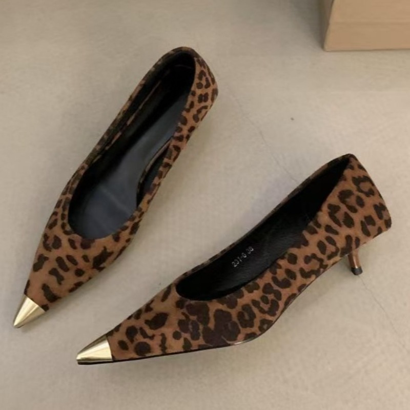 スティレットシングルシューズ秋の新メタリックポインテッドトゥ - Women'S Shoes Non Slip のレビューと価格
