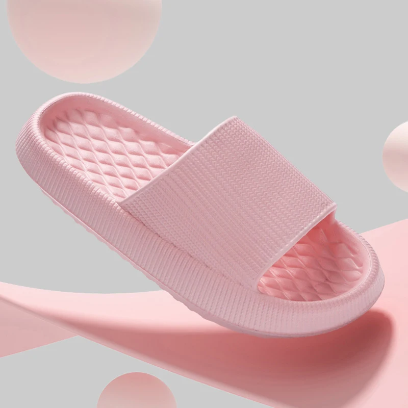 厚底クラウドスリッパ女性ソフトソール Eva 屋内スライドカ - Women'S Shoes For Flat Feet のレビューと価格