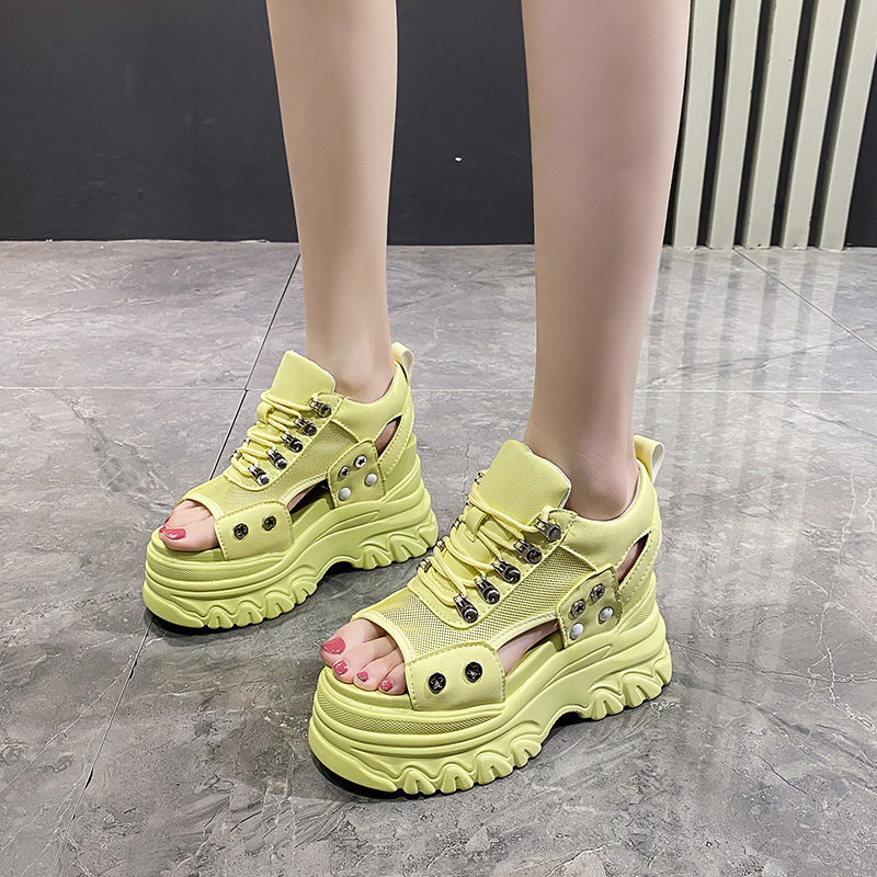 通気性メッシュフラットプラットフォームスポーツハイキングスニ - Women'S Shoes Hike のレビューと価格