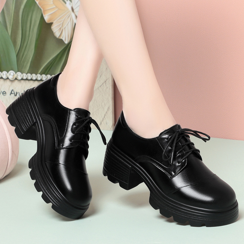 女性のオックスフォードシューズ 2026 新しい春のプラット - Oxford Lace Up Women のレビューと価格
