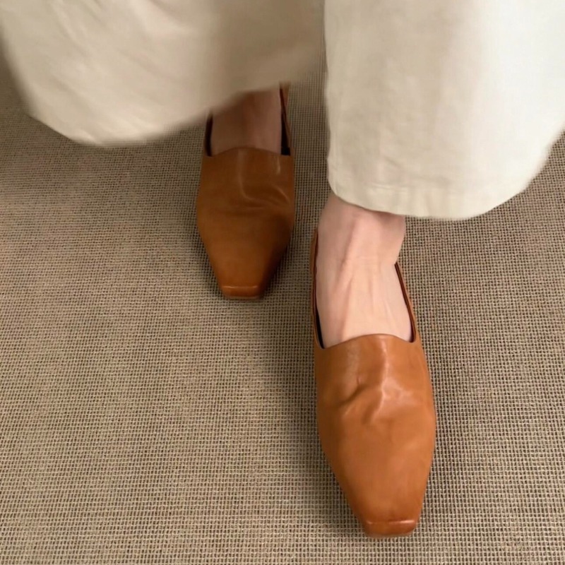 レトロフラットローファー レディース スリッポン ブリティッ - Women'S Shoes For Flat Feet のレビューと価格